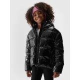 Dívčí bunda 4F JUNIOR DOWN JACKET-JAW23TDJAF267-21S-BLACK · záber 3