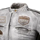 Dámska kožená moto bunda W-TEC Sheawen Lady White New Farba biela, · záber 5