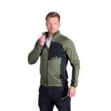 Pánská turistická mikina se zipem NORTHFINDER PRIMO-409greenblack · záber 1