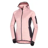 Dámská turistická mikina se zipem NORTHFINDER COLEEN-521roseblack · záber 4