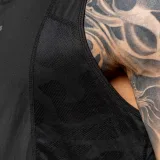 Pánske funkčné tielko Iron Aesthetics Camo Mesh, čierne · záber 3