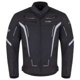 Letná pánska moto bunda W-TEC Mirelio Farba šedo-modro-červená, · záber 3