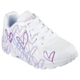 Dívčí rekreační obuv SKECHERS Uno Lite Spread The Love K white light purple · záber 1