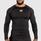 Funkčné tričko s dlhým rukávom Iron Aesthetics Reflective, čierne · záber 2