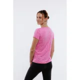 Dámské turistické tričko s krátkým rukávem EVERETT TecaShirt W pink melange · záber 3