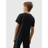 Chlapčenské tréningové tričko s krátkym rukávom 4F JUNIOR TSHIRT FNK-4FJWSS24TFTSM691-20S-DEEP BLACK · záber 3