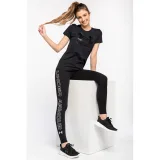 Dámské tričko s krátkým rukávem UNDER ARMOUR UA Rival Logo SS-BLK · záber 4