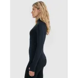 Dámské termo tričko s dlouhým rukávem a s polovičním zipem 4F BRUSHED UNDERWEAR F096-WAW25UBRUF096-20S-DEEP BLACK · záber 4