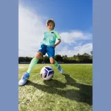 KIPSTA Detský futbalový dres VIRALTO KIDS Boreal zeleno-modrý 8-9 r (131-140 cm) · záber 2