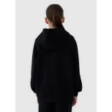 Dívčí mikina s kapucí 4F JUNIOR SWEATSHIRT F1478-20S-DEEP BLACK · záber 3