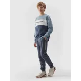Chlapecká mikina 4F JUNIOR SWEATSHIRT-JWSS24TSWSM0923-34S-LIGHT BLUE · záber 4