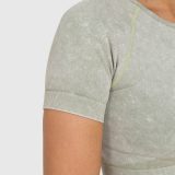 Dámsky crop top Iron Aesthetics Faded, washed green · záber 4