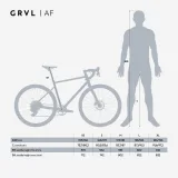 VAN RYSEL Gravel bicykel GRVL AF SRAM Apex 1 x 12 rýchlostí béžový M · záber 2