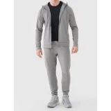 Pánska tréningová mikina so zipsom 4F SWEATSHIRT FNK M631-25M-GREY MELANGE · záber 5
