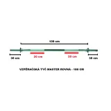 Vzpěračská tyč MASTER rovná - 180 cm · záber 3
