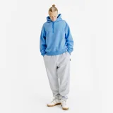 DECATHLON Pánska oversize mikina s kapucňou Elementals modrá S · záber 1