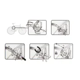 DECATHLON Držiak zámku na rám bicykla Ring-Lock bez · záber 2