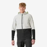 DECATHLON Pánska nepremokavá bunda Sailing 900 Light na jachting a do dažďa svetlosivá M · záber 1