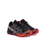 Pánska bežecká trailová obuv SALOMON Speedcross 6 GTX M black fiery red almond milk · záber 2