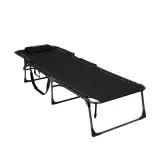 Skládací lehátko KING CAMP Magnolia B40 - 200 x 68 cm - černé · záber 4