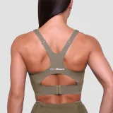 GymBeam Pulse Running Sports Bra Vetiver - Velikost: M | Barva: Zelená | Hmotnost: 0,11 kg · záber 4