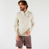 KUIKMA Pánska tenisová mikina Thermic s dlhým rukávom 1/2 zips béžová 2XL · záber 1