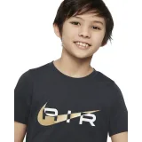 Dívčí tričko s krátkým rukávem NIKE B NSW N AIR TEE-070 DK SMOKE GREY METALLIC GOLD · záber 2