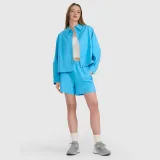 Dámská oversize košile s límečkem - modrá · záber 2