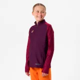 KIPSTA Detská mikina Viralto CLUB Wavy s 1/2 zipsom bordová 8-9 r (131-140 cm) · záber 1