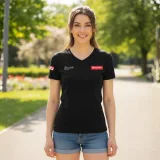 Dámske tričko inSPORTline Signature Farba čierna, · záber 3