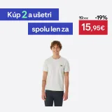 QUECHUA Pánske turistické tričko NH100 krátky rukáv biele L · záber 1