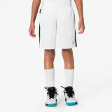 KIPSTA Detské basketbalové šortky SH100 biele 14-15 r (161-172 cm) · záber 1