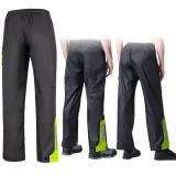 Nepremokavé moto nohavice W-TEC Colnari Farba čierna-fluo zelená, · záber 4