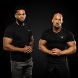 Pánske fitness tričko Iron Aesthetics Standard, čierne · záber 2
