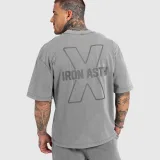Pánske tričko Iron Aesthetics X Washed, sivé · záber 1
