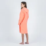 DECATHLON Kompaktný detský župan z mikrovlákna koralový 5-6 r (113-122 cm) · záber 2