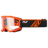 Fly Racing Focus Youth čierna/oranžová, číre plexi · záber 1
