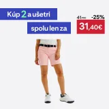INESIS Dámske golfové chino šortky bavlnené MW500 ružové S · záber 1