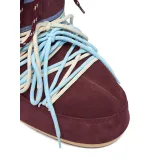 Nízké zimní boty MOON BOOT MB ICON LOW SUEDE LACES-D013 BURGUNDY · záber 5