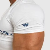 Pánske fitness tričko Iron Aesthetics Be Stronger, biele · záber 4