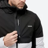WEDZE Pánska hrejivá lyžiarska bunda 100 stredne dlhá bielo-čierna 2XL · záber 2