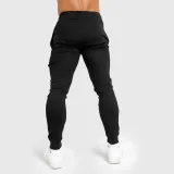 Jogger tepláky Iron Aesthetics Vertical, černo-červené - VÝROBEK S VADOU · záber 5