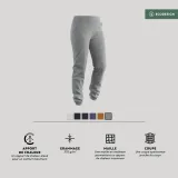 DOMYOS Dámske nohavice 500 Slim na cvičenie sivé 2XL (W38 L29) · záber 1