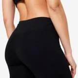 DOMYOS Dámske legíny slim na cvičenie – ultra čierne 2XL (W39 L31) · záber 2