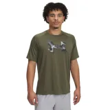 Pánské tréninkové tričko s krátkým rukávem UNDER ARMOUR UA M TECH PRINT FILL SS-GRN · záber 1