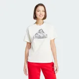 Dámské tričko s krátkým rukávem ADIDAS W FI LOGO T-IW5167-Beige · záber 2