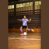 KIPSTA Detské futsalové halovky Eskudo Club Sala sivo-oranžové 37 · záber 2