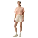 Dámské teplákové kraťasy 4F SHORTS CAS-4FWSS24TSHOF350-12S-CREME · záber 4