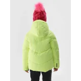 Dívčí lyžařská bunda 4F JUNIOR TECHNICAL JACKET-JAW23TTJAF293-72N-LEMON NEON · záber 3