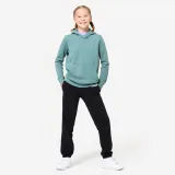 DOMYOS Detská mikina s kapucňou cédrová 12-13 r (151-160 cm) · záber 2